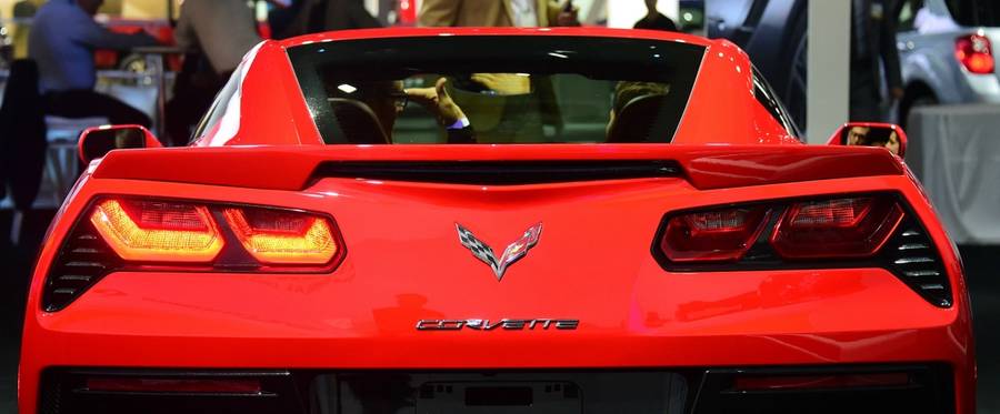 A 2015 Chevrolet Corvette Stingray in Los Angeles, California, November 19, 2014. 