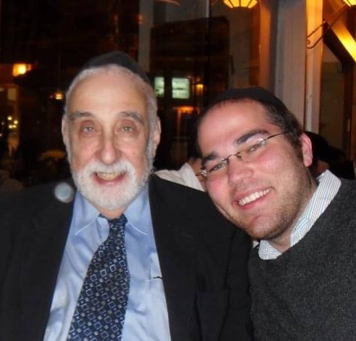 Marvin Schick and the author in Jerusalem, 2009