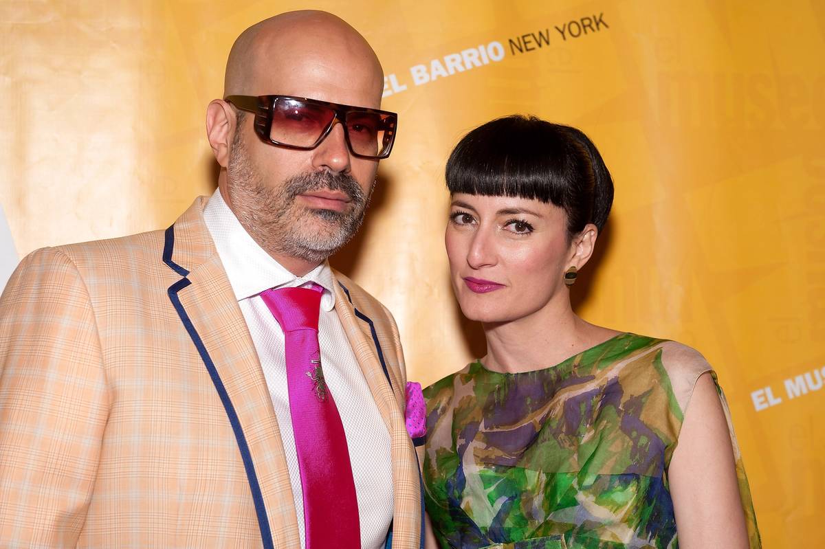 Andres Levin (L) and Cucu Diamantes attend El Museo’s Gala at Cipriani 42nd Street in New York City, May 21, 2014. (D Dipasupil/Getty Images)