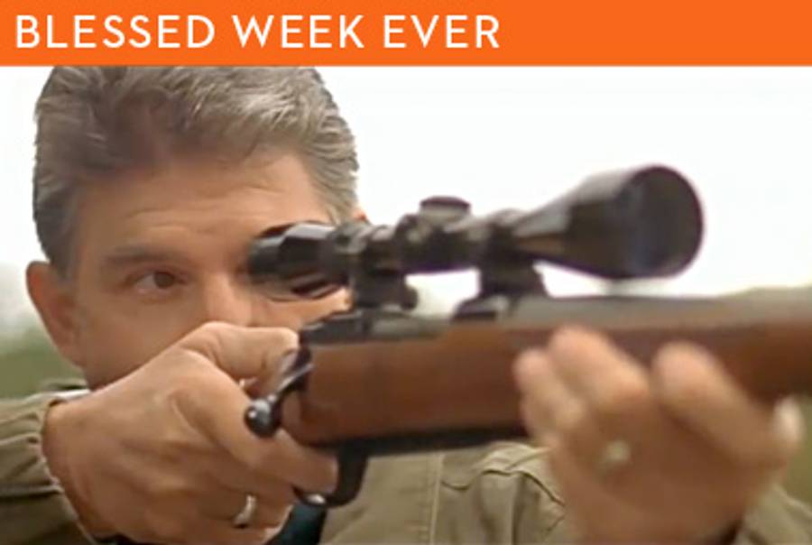 Joe Manchin's bill-shooting campaign ad.(Joe Manchin for West Virgina, via YouTube.)