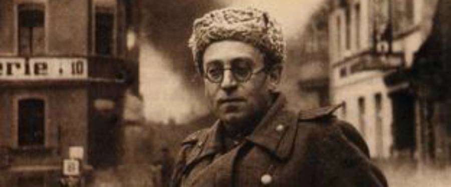 Vasily Grossman in Schwerin, Germany, with the Red Army, 1945 