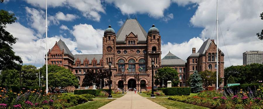 The Ontario Legislative Building. 