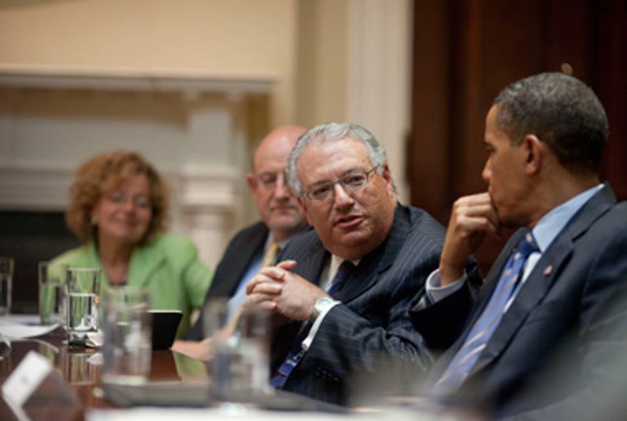 Alan Solow at a meeting of Jewish community leaders with President Obama at the White House, July 13, 2009.(White House)