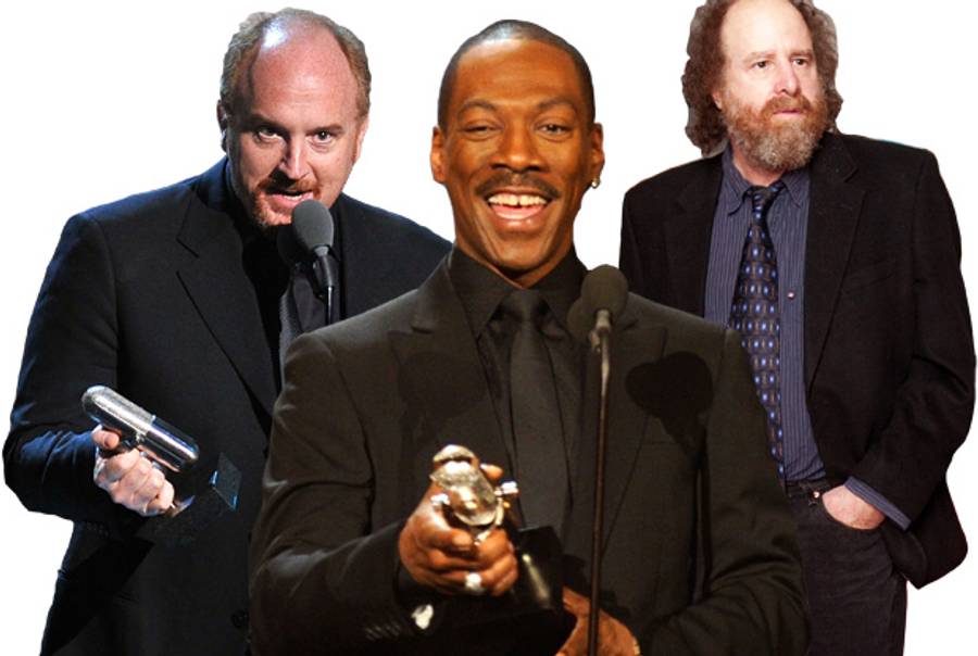 From the left: Louis C.K., Eddie Murphy, and Steven Wright.(Theo Wargo/Getty Images; Dimitrios Kambouris/Getty Images; Brendan Hoffman/Getty Images)