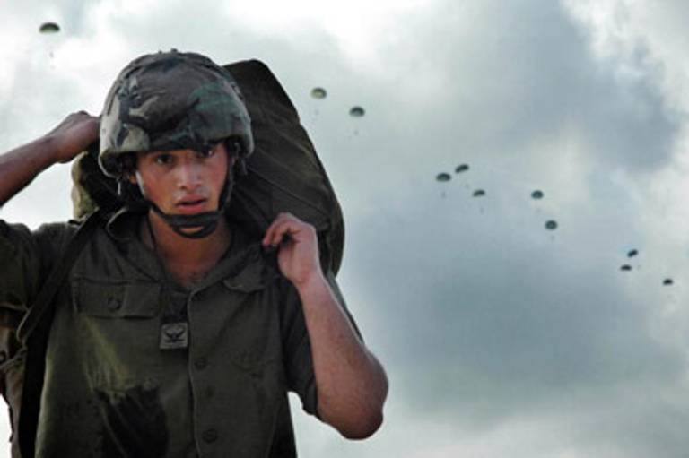 An Israeli paratrooper.(IDF via Getty Images)