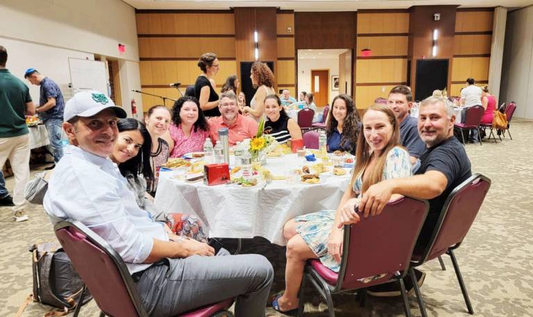 Members of the Jewish Parent Academy NJ celebrate Rosh Hashana this year. Jewish Parent Academy NJ is the centripetal force for hundreds of Russian-speaking families in Livingston and Short Hills, New Jersey.