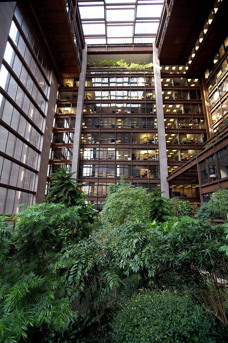 The Ford Foundation Building interior in New York City