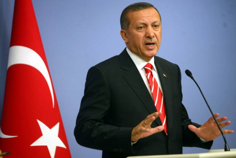 Turkish Prime Minister Erdogan yesterday.(Adem Altan/AFP/Getty Images)