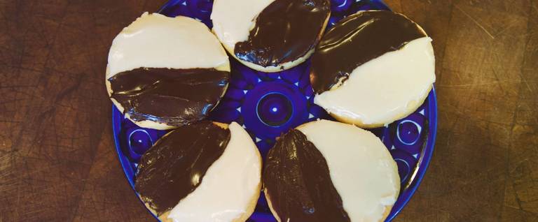 French Black and White Cookies