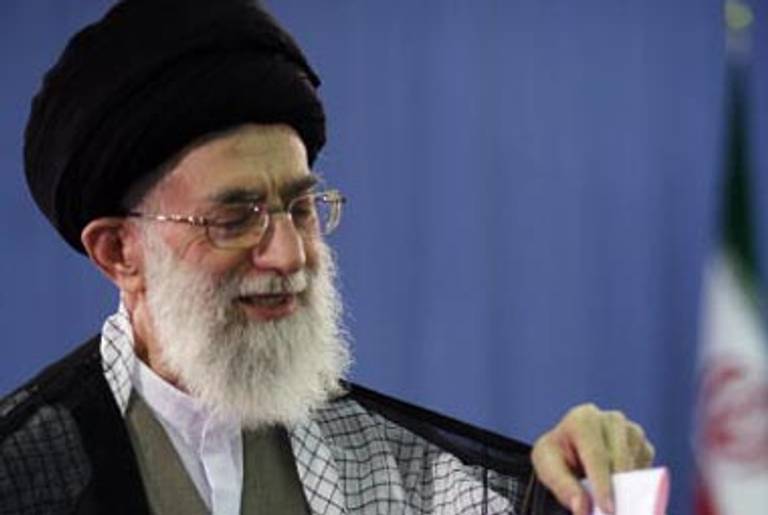 Ayatollah Khamenei, 2008.(Majid/Getty Images)