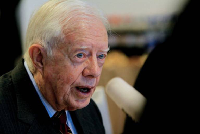 Jimmy Carter last month.(Ashraf Shazly/AFP/Getty Images)