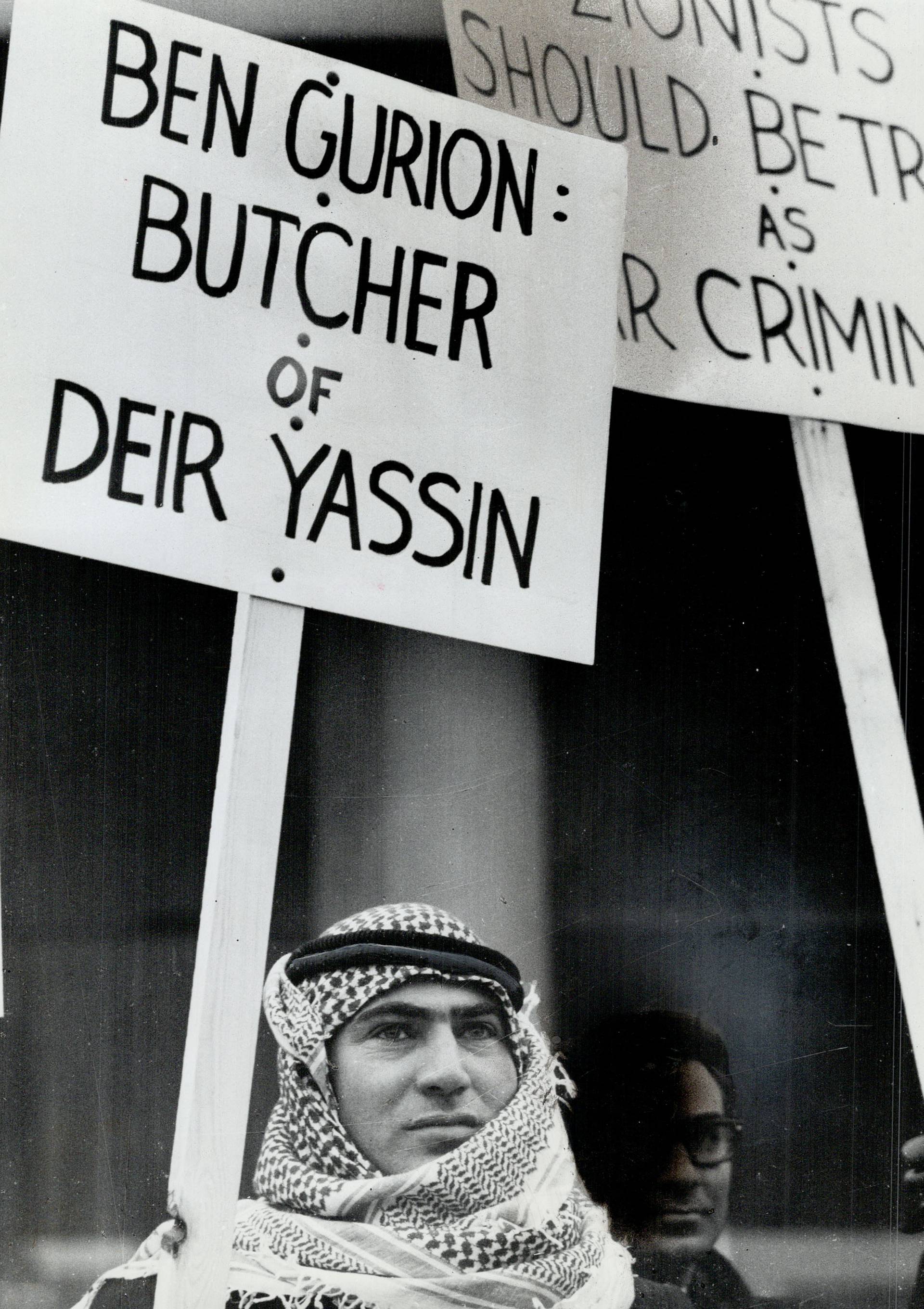 Remember Deir Yassin! Toronto, 1967.