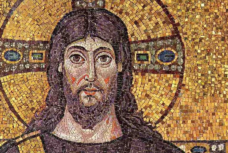 Mosaic of Jesus at the Basilica of Sant'Apollinare Nuovo in Ravenna, Italy.(Wikimedia Commons)