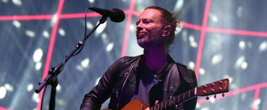 Thom Yorke of Radiohead performs during day 1 of the Coachella Valley Music And Arts Festival at the Empire Polo Club in Indio, California, April 14, 2017.(Kevin Winter/Getty Images for Coachella)