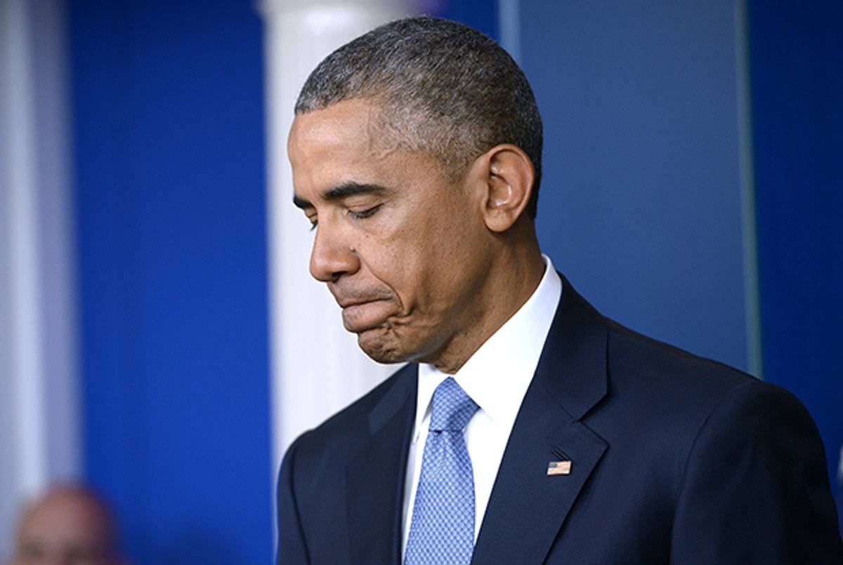 President Obama during a press conference on April 23, 2015 in Washington, DC. (Mandel Ngan/AFP/Getty Images)