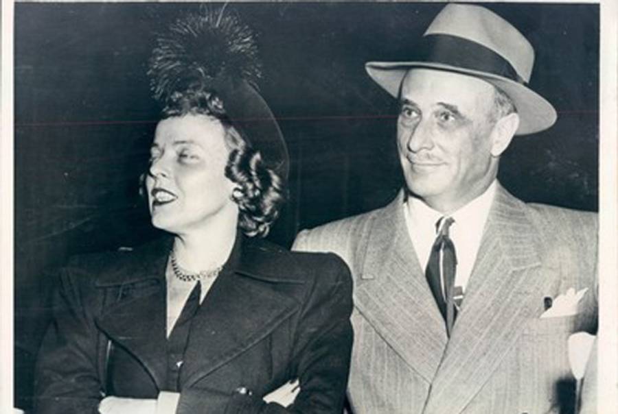 Martha Dodd and husband Alfred Stern in 1957. (eBay)