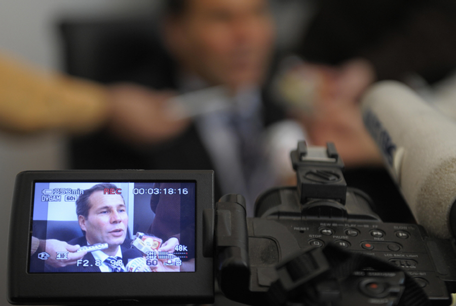 Alberto Nisman, who died Sunday, giving a news conference in Buenos Aires in May 2009.(Juan Mabromata/AFP/Getty Images)