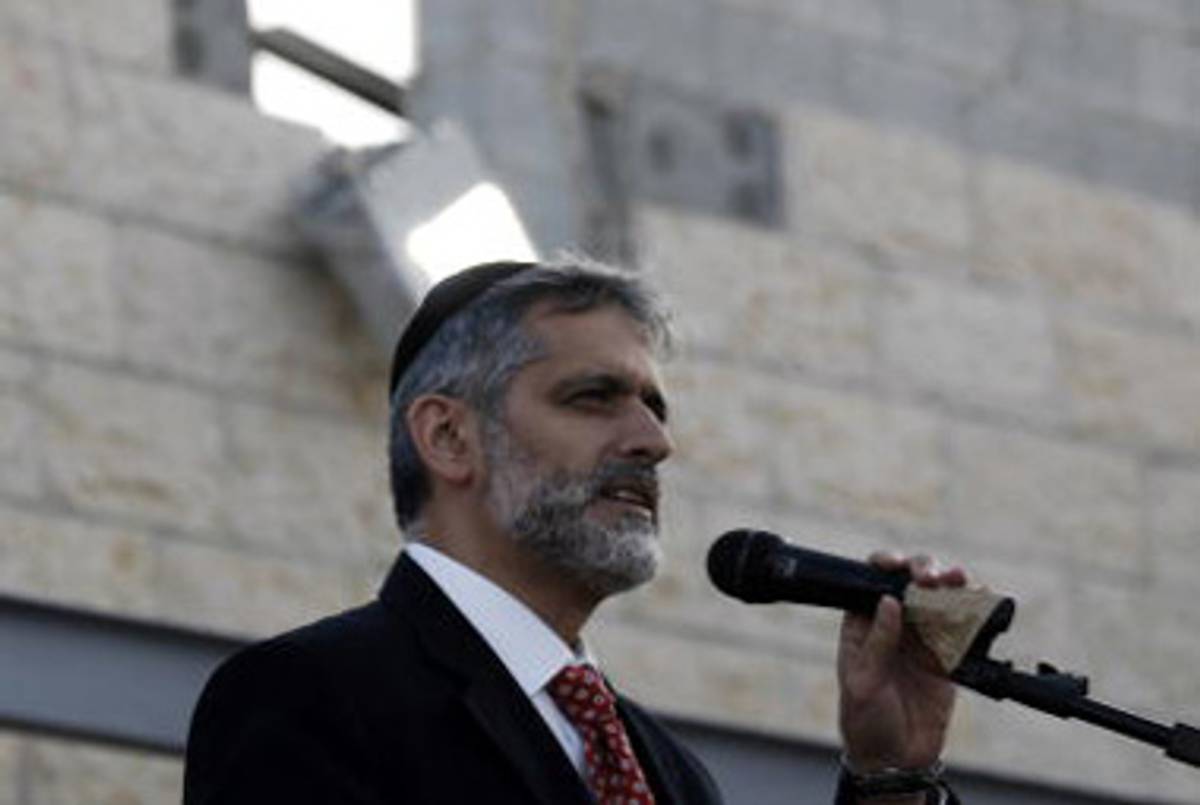 Interior Minister Yishai last month.(David Buimovitch/AFP/Getty Images)