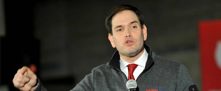 Republican Presidential Candidate Marco Rubio speaks to a group of potential supporters at a rally on the campus of Iowa State University in Ames, Iowa, Saturday Janurary 30, 2016.  