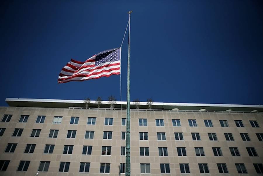 The U.S. State Department at Half-Mast Following Attacks on U.S. Missions in Egypt and Libya(Getty)