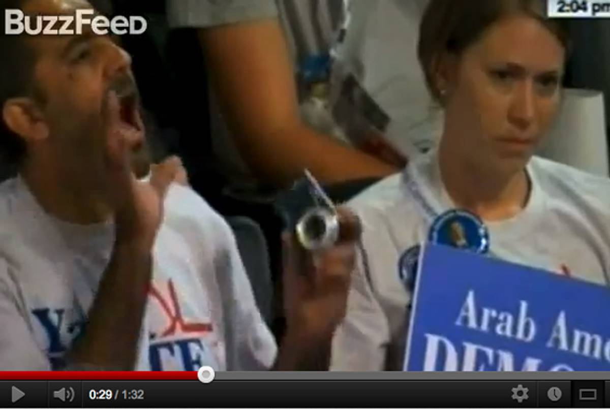 Two delegates vote no to the motion.(BuzzFeed)