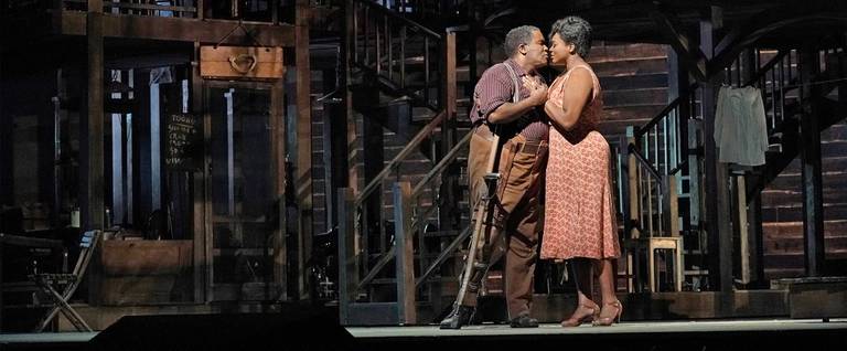 Eric Owens and Angel Blue in the title roles of Gershwin's 'Porgy and Bess'