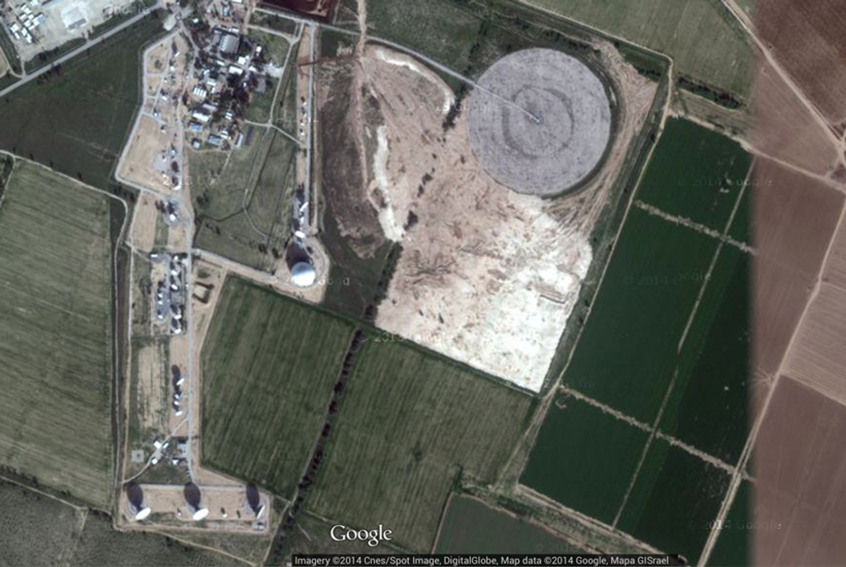 The IDF’s most important intelligence-gathering installation is the Urim SIGINT Base, a part of Unit 8200. Urim is located in the Negev desert.(Google Earth)