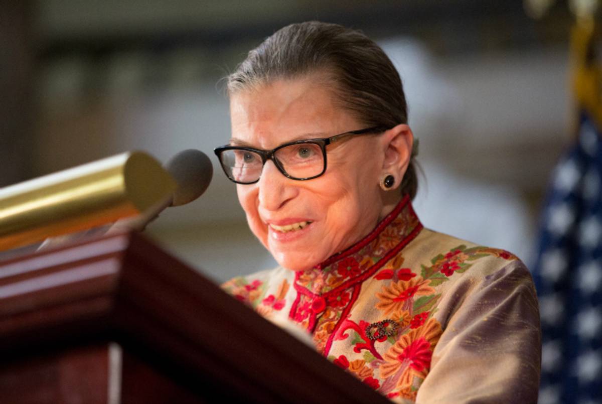 Ruth Bader Ginsburg speaks in Washington, D.C, March 18, 2015. (Allison Shelley/Getty Images)