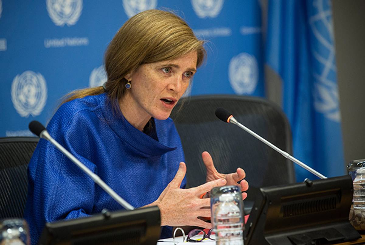 United States Ambassador to the United Nations Samantha Power on September 3, 2014. (Andrew Burton/Getty Images)