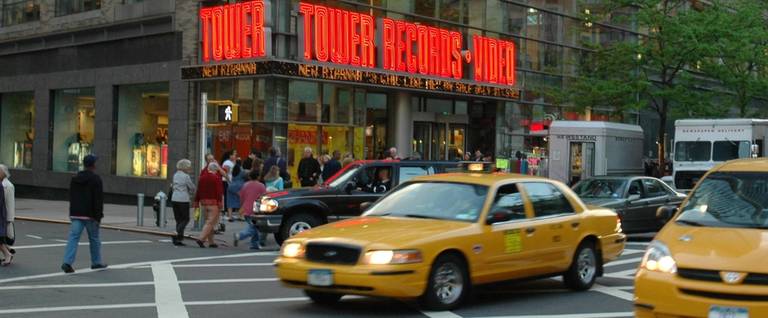 Tower Records in Manhattan, during happier days