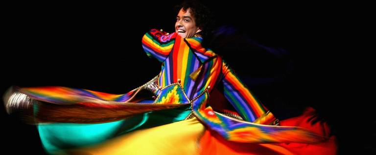Lee Mead performs during a photocall for 'Joseph and the Amazing Technicolor Dreamcoat' at the Adelphi Theatre in London, England, July 13, 2007.