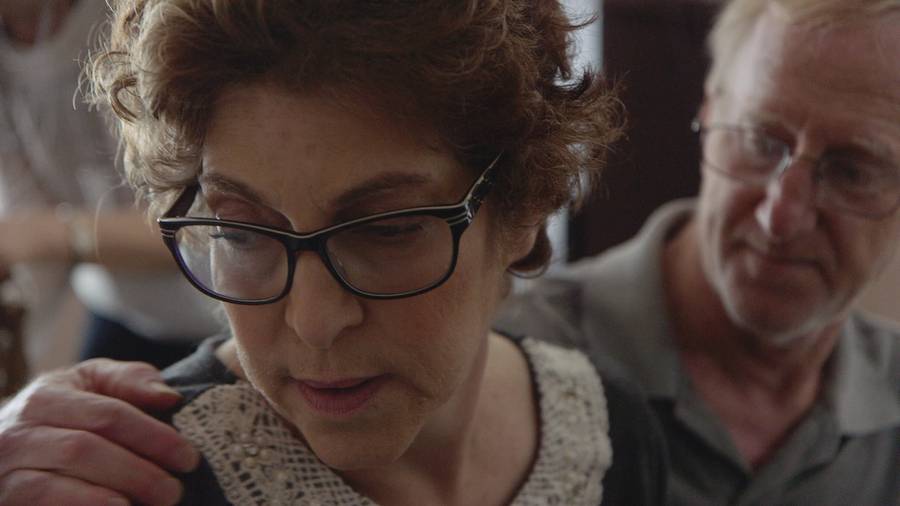 Bambi Fass, at left, with her husband and caregiver, Rick Tash, in a still from ‘Caregiver: A Love Story,’ (2020)