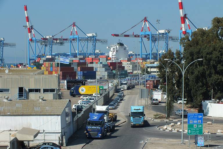The port of Haifa, 2013.(Wikimedia Commons)