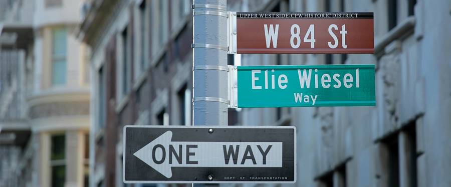 Elie Weisel Way at 84th and Central Park West.