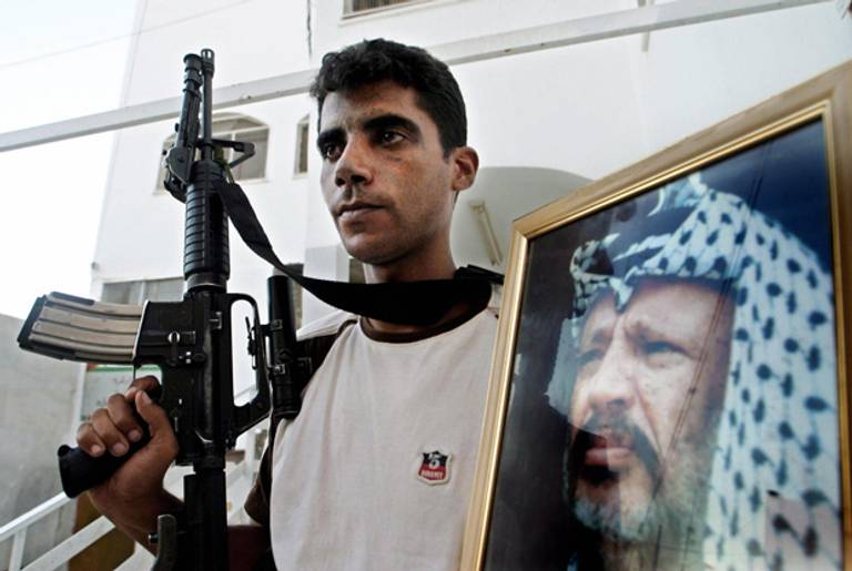 Zakaria Zubeidi in Jenin July 31, 2004.(Saif Dahlah/AFP/Getty Images)