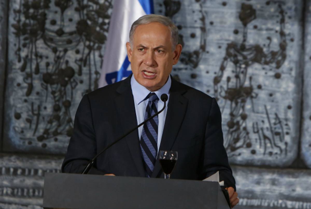 Israeli Prime Minister Benjamin Netanyahu in Jerusalem, May 19, 2015. (Gali Tibbon/AFP/Getty Images)