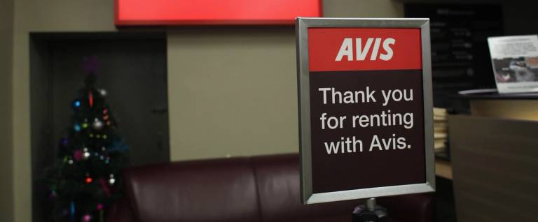 An Avis rental car branch in Manhattan, January 2, 2013. 