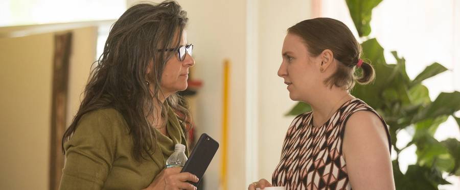 Tracey Ullman and Lena Dunham in the fourth episode of Season 6.  