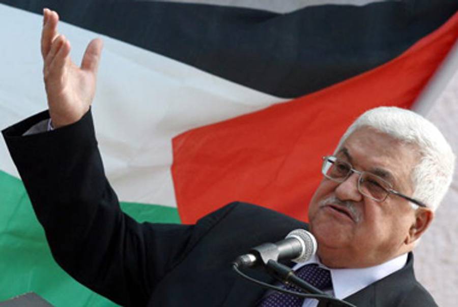 President Abbas a few days ago.(Abbas Momani/AFP/Getty Images)