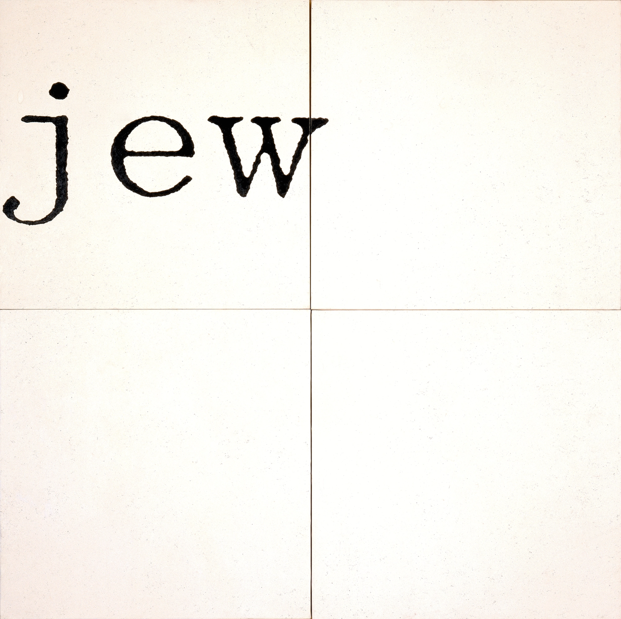 Jewish Museum, New York, Gift of the artist, 1987-115a-d.