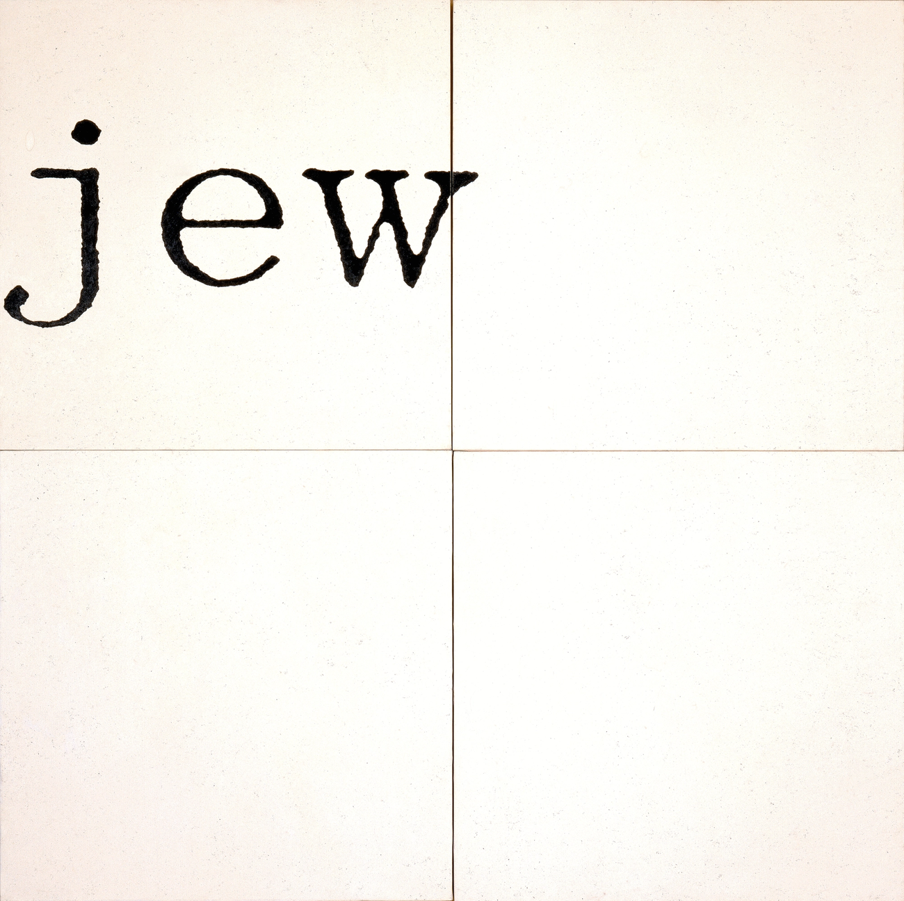 Jewish Museum, New York, Gift of the artist, 1987-115a-d.