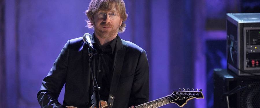 Musician Trey Anastasio of Phish performs onstage at the 25th Annual Rock And Roll Hall of Fame Induction Ceremony at the Waldorf-Astoria on March 15, 2010 in New York City.