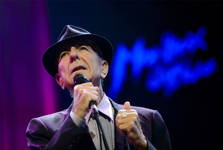 Canadian songwriter Leonard Cohen performs at the Auditorium Stravinski during the 47th Montreux Jazz Festival on July 5, 2013.(Fabrice Coffrini/AFP/Getty Images)