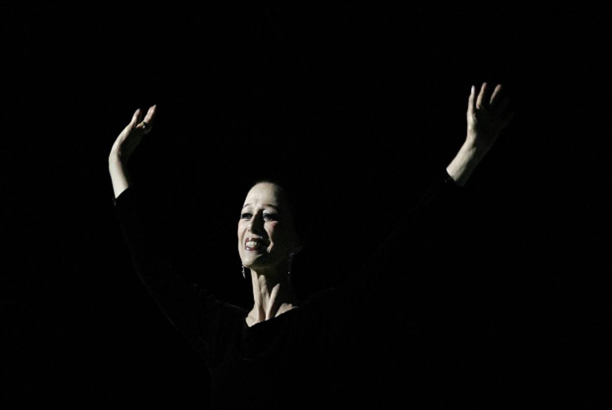 Maya Plisetskaya during a performance in Moscow on November 20, 2005. (Yuri Kadobnov/AFP/Getty Images)