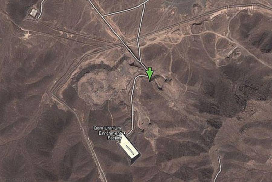 Fordo Nuclear Enrichment Facility in Iran(Google Maps)
