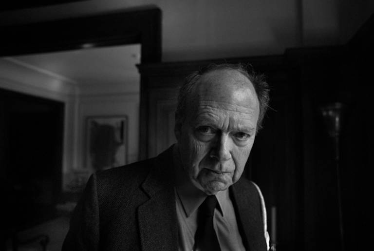 Poet Frederick Seidel seen in his Upper West Side apartment on Feb. 18, 2009.(Antonin Kratochvil/VII)