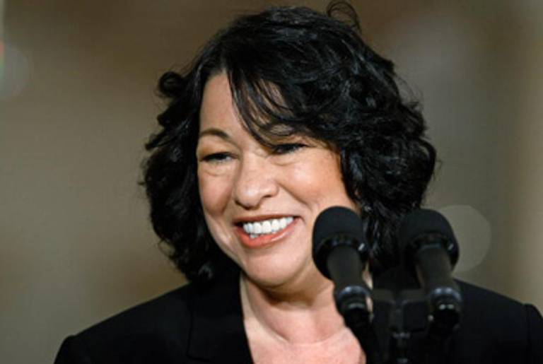Sotomayor speaking at the White House after the announcement of her nomination.(Chip Somodevilla/Getty Images)