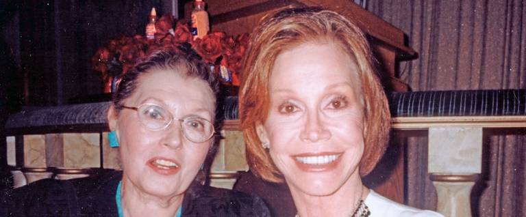 The author with Mary Tyler Moore, 1999. 