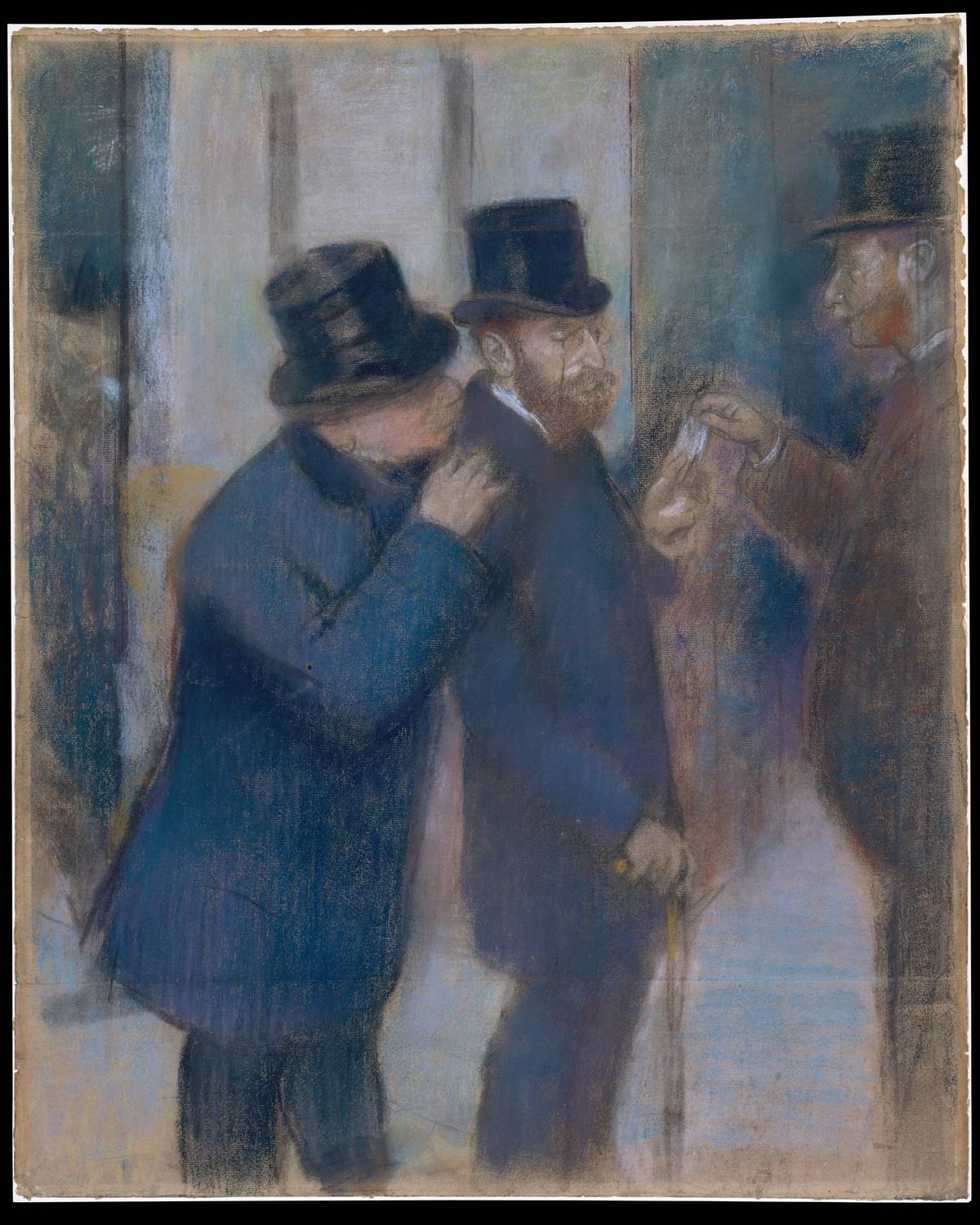 Edgar Degas: ‘Portraits at the Stock Exchange,’ circa 1878–79. (Gift of Janice H. Levin, 1991/Met Museum)