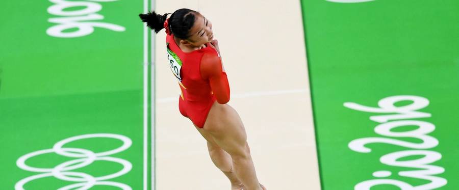 Sae Miyakawa of Japan competes on the vault during the Artistic Gymnastics Women's Team Final on Day 4 of the Rio 2016 Olympic Games at the Rio Olympic Arena on August 9, 2016 in Rio de Janeiro, Brazil. 